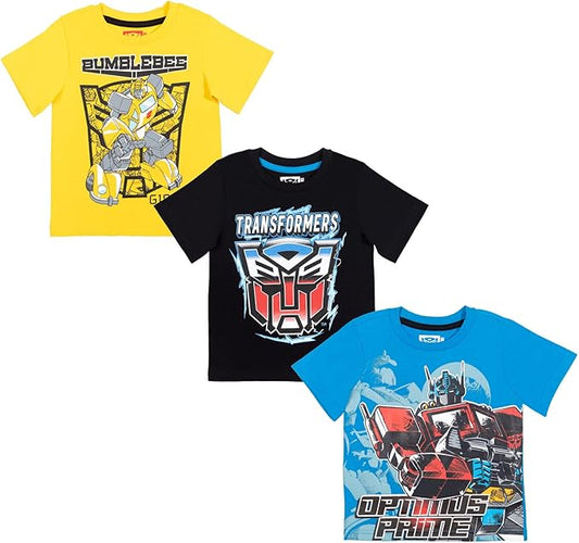 Transformers Bumblebee Optimus Prime - Paquete de 3 camisetas