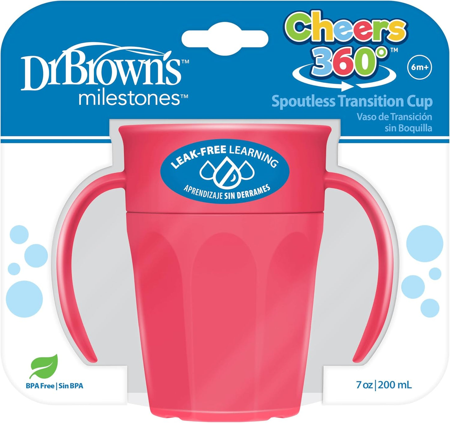 Dr. Brown's Cheers 360 Taza para practicar sin boquilla