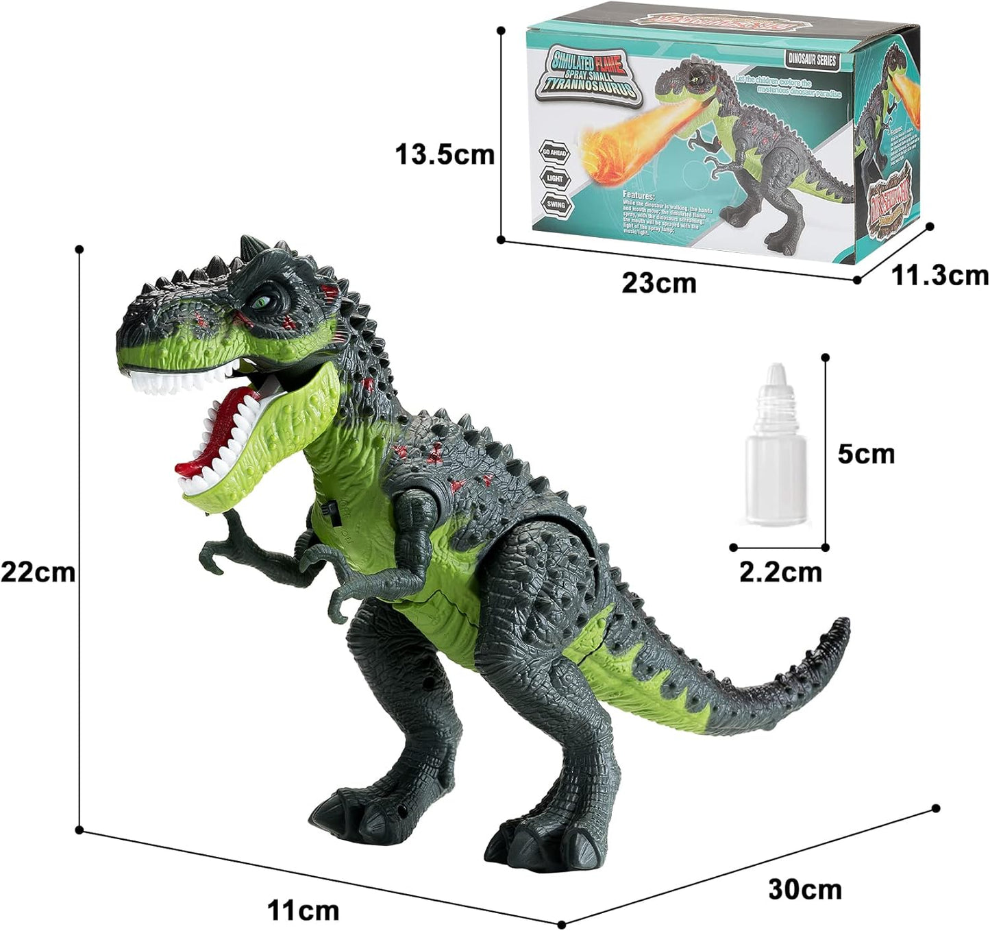 Juguetes eléctricos de dinosaurio caminante