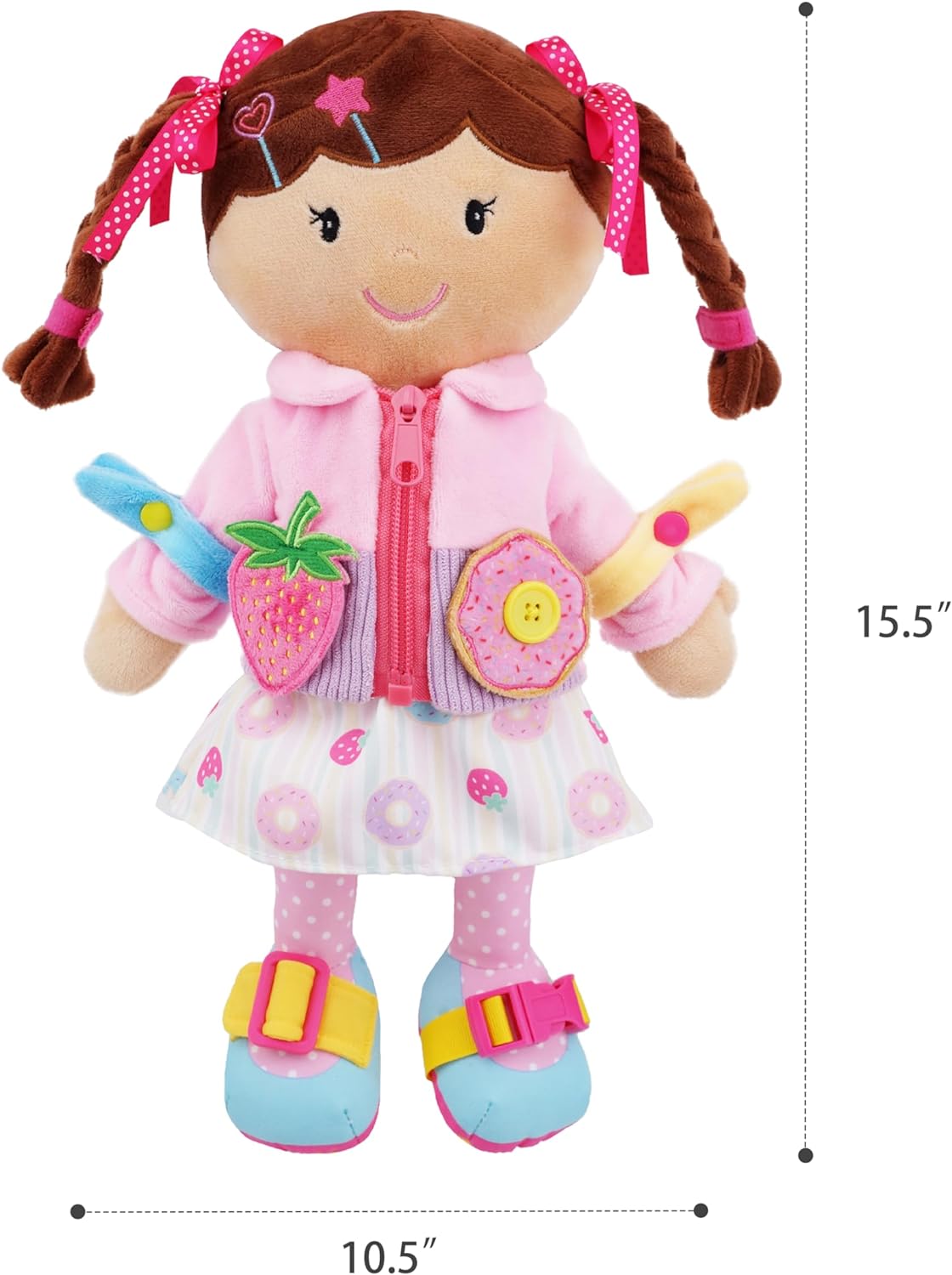 muñeca de peluche educativa