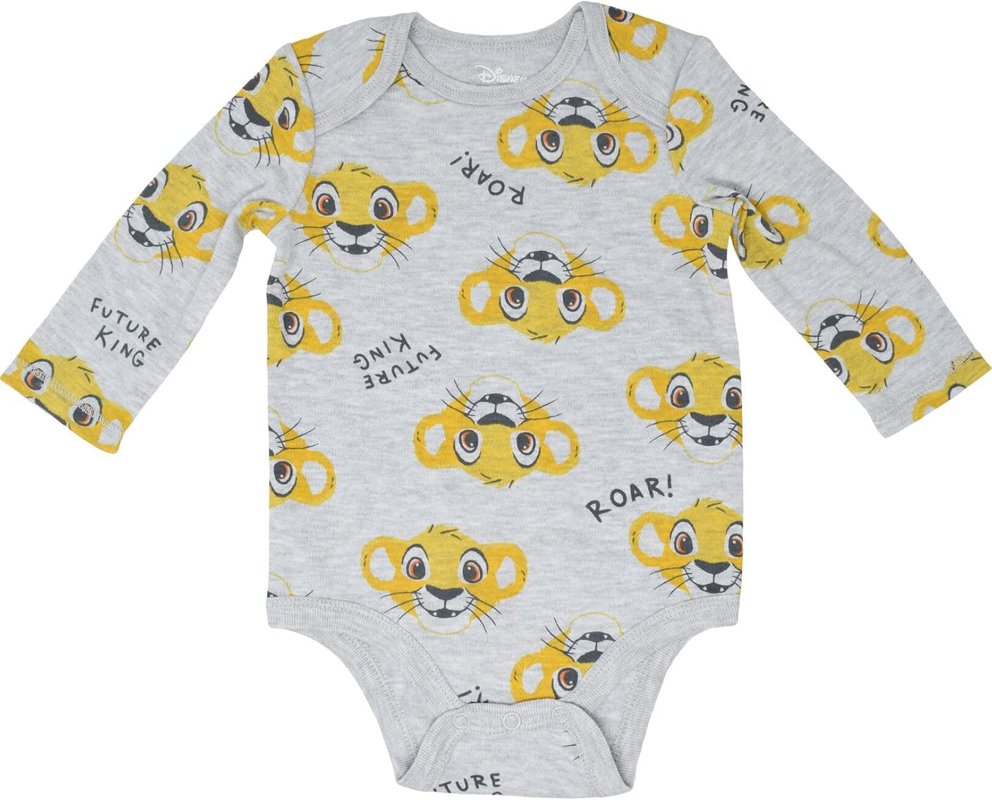 Lion King Winnie the Pooh Mickey Mouse Minnie Mouse Baby 3 Pack Bodysuits Newborn to Infant