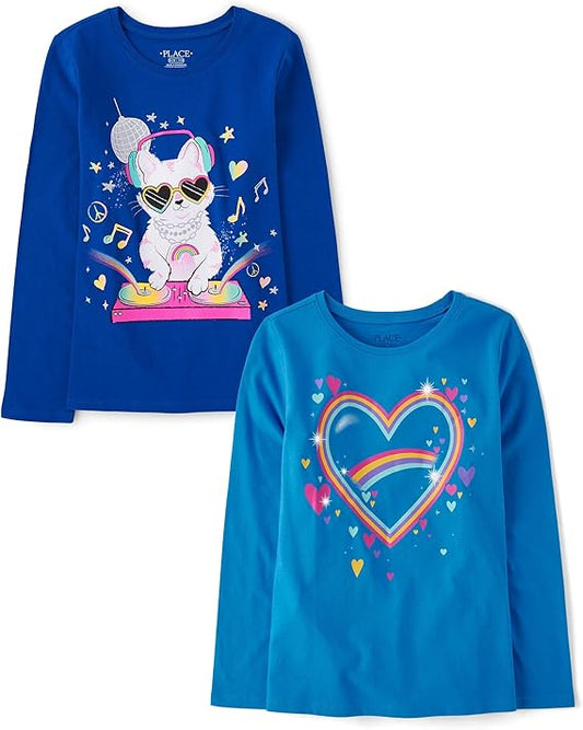 The Children's Place Camisetas estampadas de manga larga