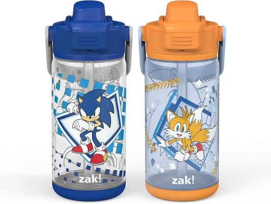Zak Juego de 2 botellas de 16 onzas cada una, plástico duradero