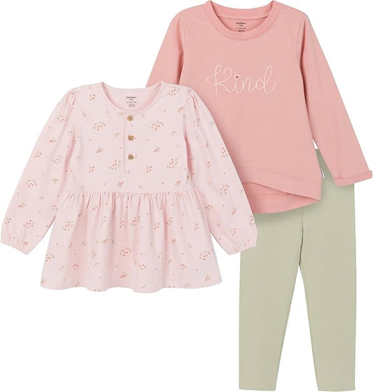 Conjunto de 3 piezas para niñas pequeñas Gerber