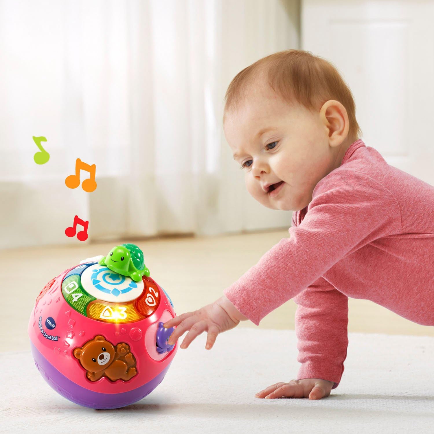 VTech Wiggle & Crawl Ball, morado