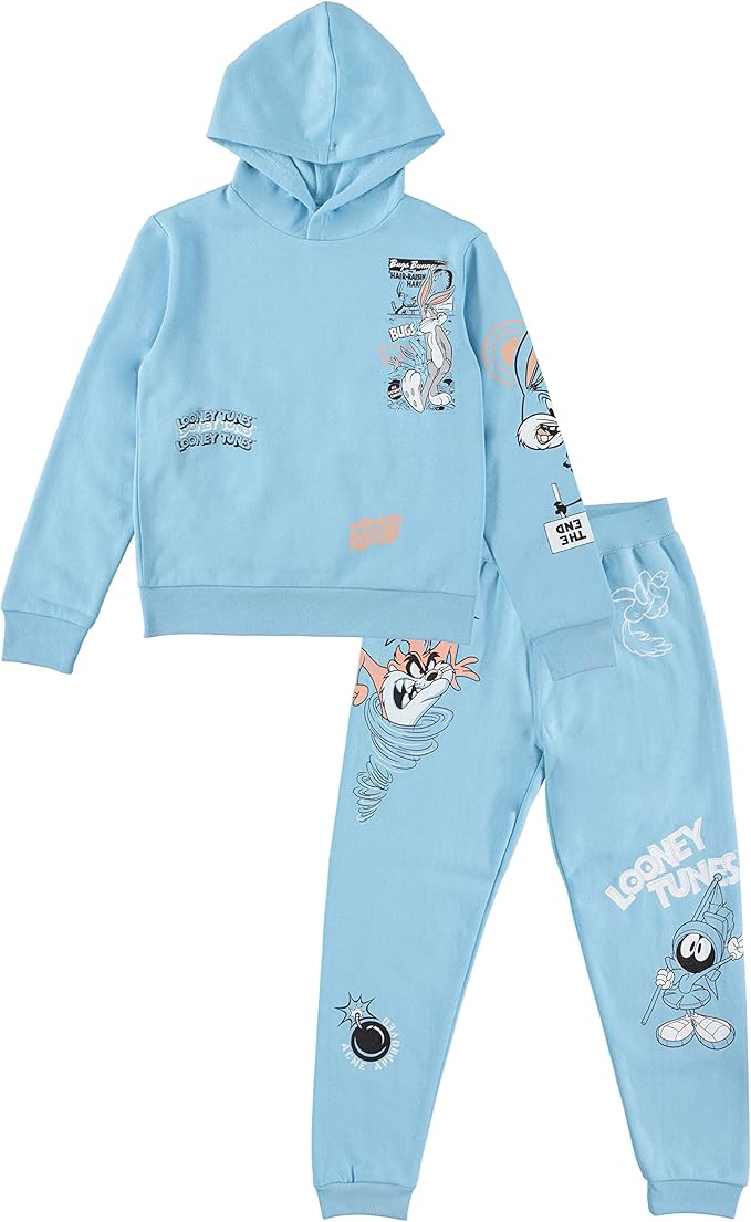 Looney Tunes Conjunto de 2 piezas con capucha y pantalones deportivos