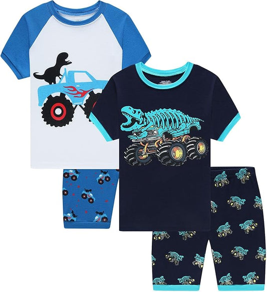 Pijamas de algodón de dinosaurio Little bety