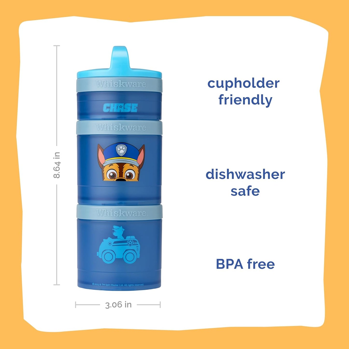 Whiskware Paw Patrol - Contenedores apilables para aperitivos (Pack de 2)