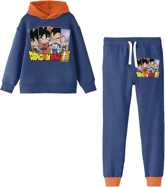 Dragon Ball  - Conjunto sudadera con capucha y pantalones deportivos