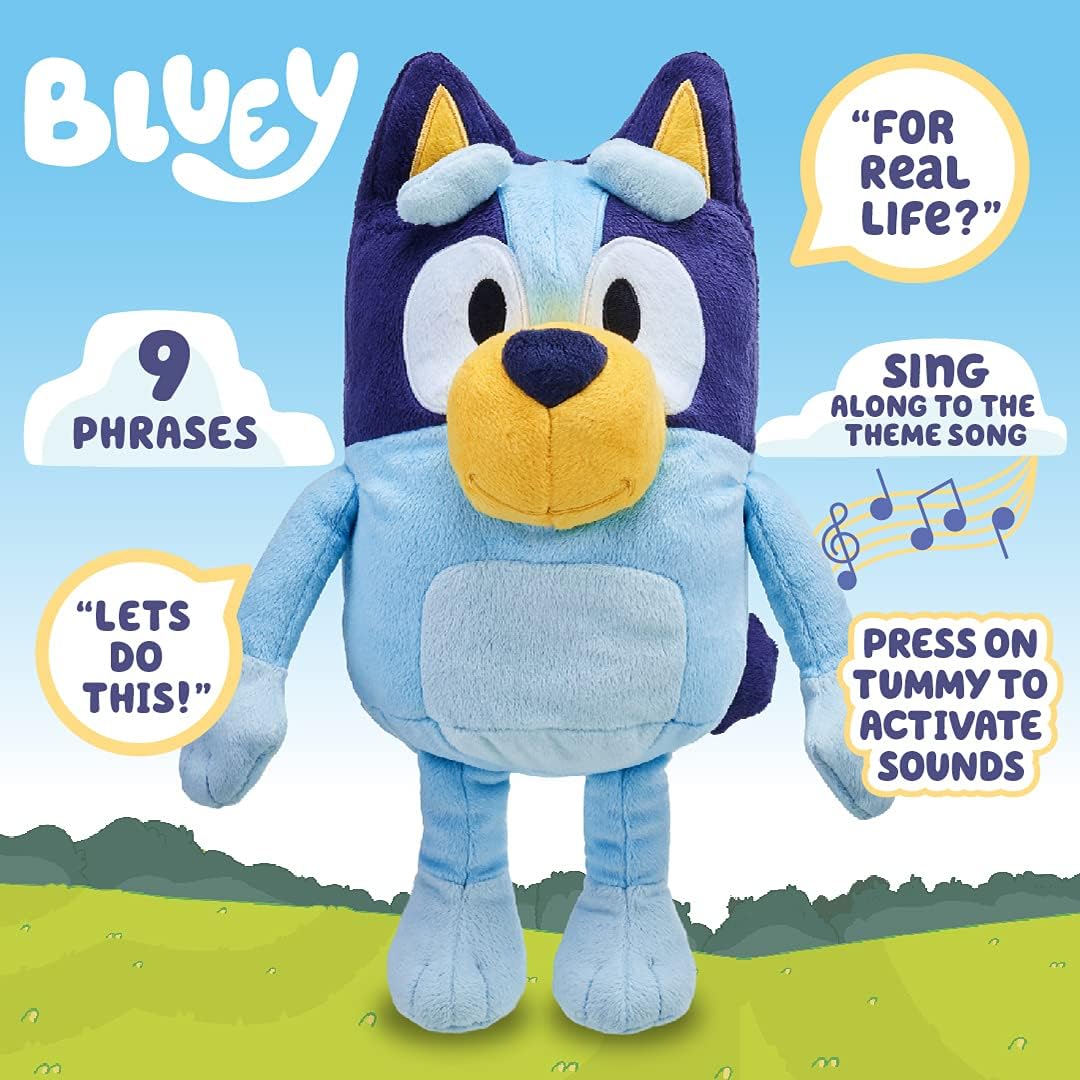 Bluey - Peluche interactivo de 13 pulgadas