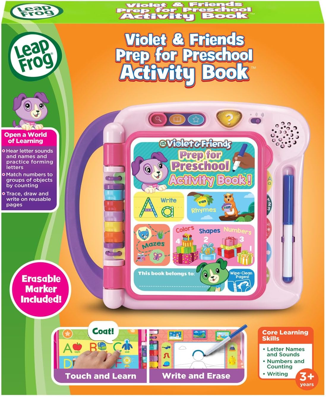 LeapFrog Violet and Friends - Libro de actividades preescolar