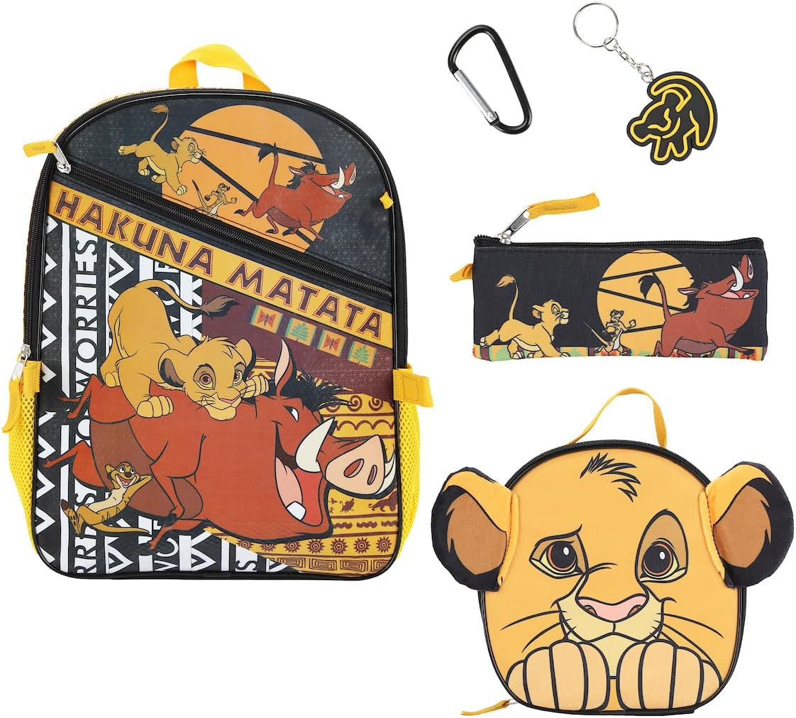 Juego de mochila y lonchera de 5 piezas