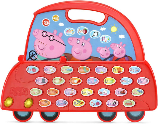 VTech Peppa Pig Learn and Go - Coche alfabeto, color rojo