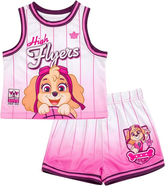 Paw Patrol Conjunto de camiseta sin mangas atlética de malla y pantalones cortos