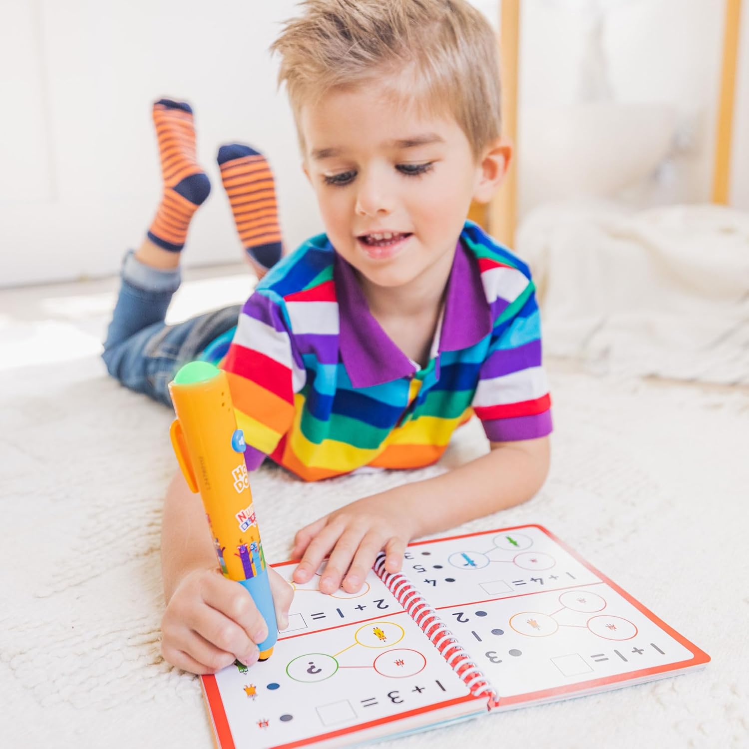 Educational Insights Hot Dots Numberblocks - Libro de trabajo números del 11 al 20 con bolígrafo interactivo, actividades de aprendizaje para niños a partir de 5 años