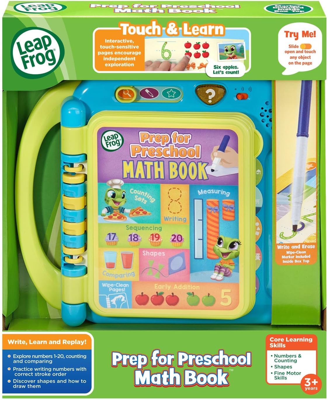 LeapFrog Prep para libro de matemáticas preescolar