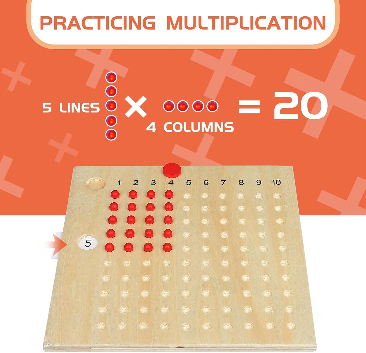 Montessori Material de Matemáticas Multiplicación y División