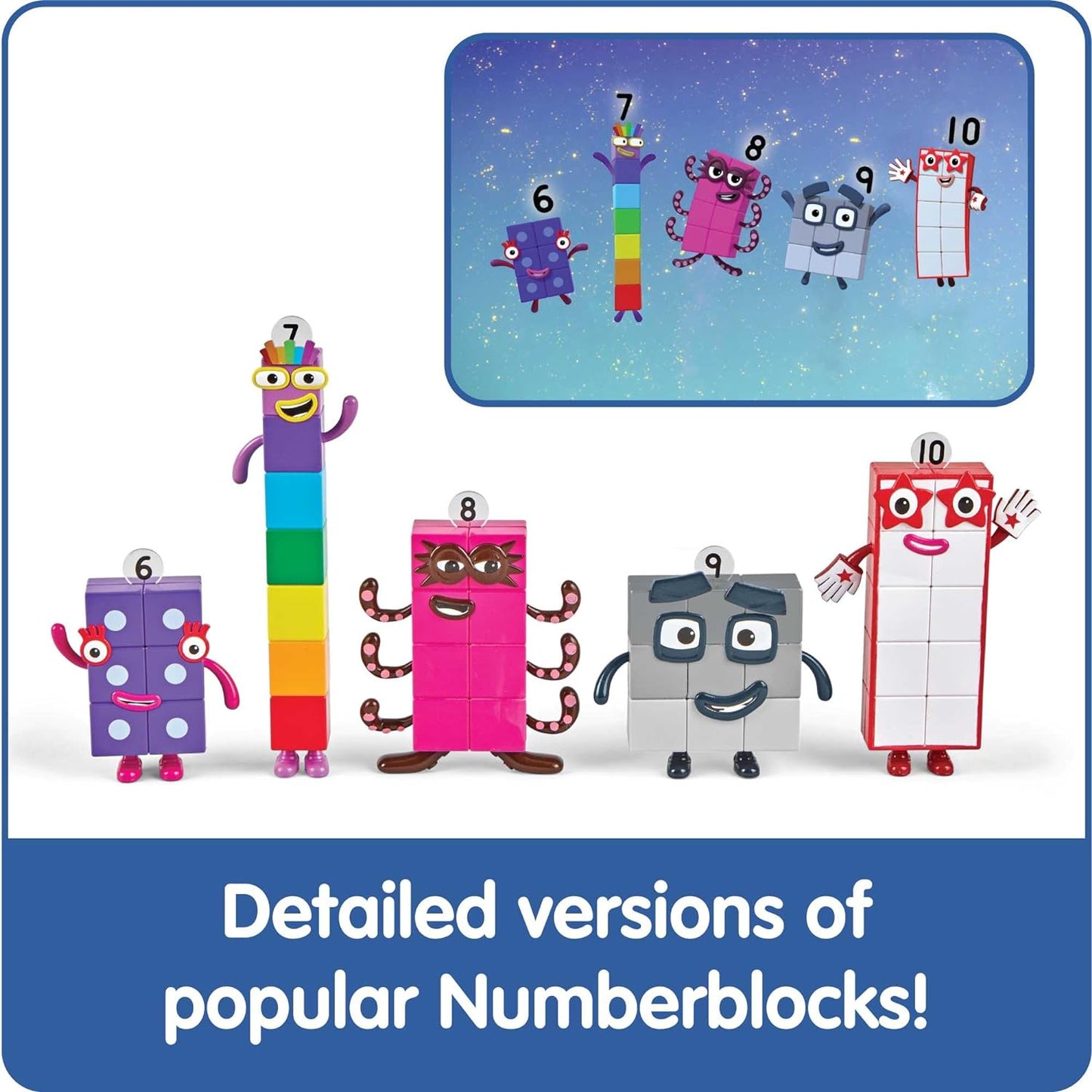 Numberblocks Friends - Figuras de seis a diez