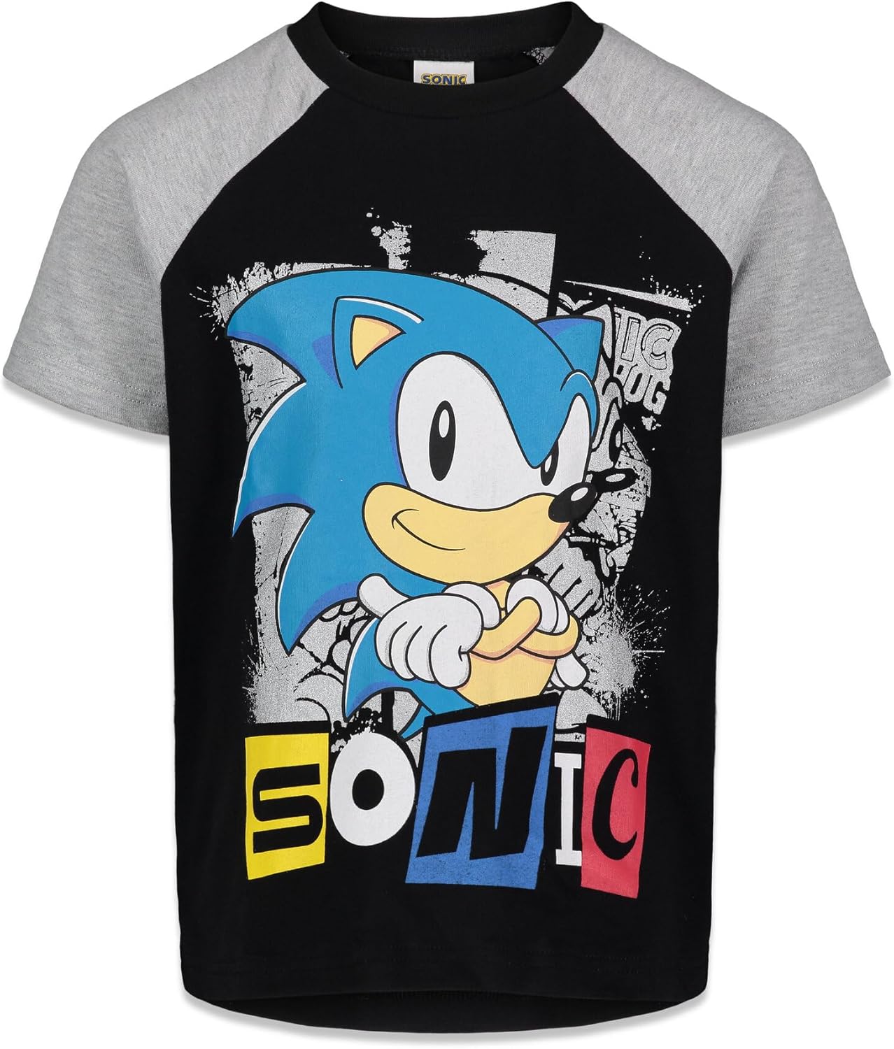 SEGA Sonic The Hedgehog - Paquete de 2 camisetas 