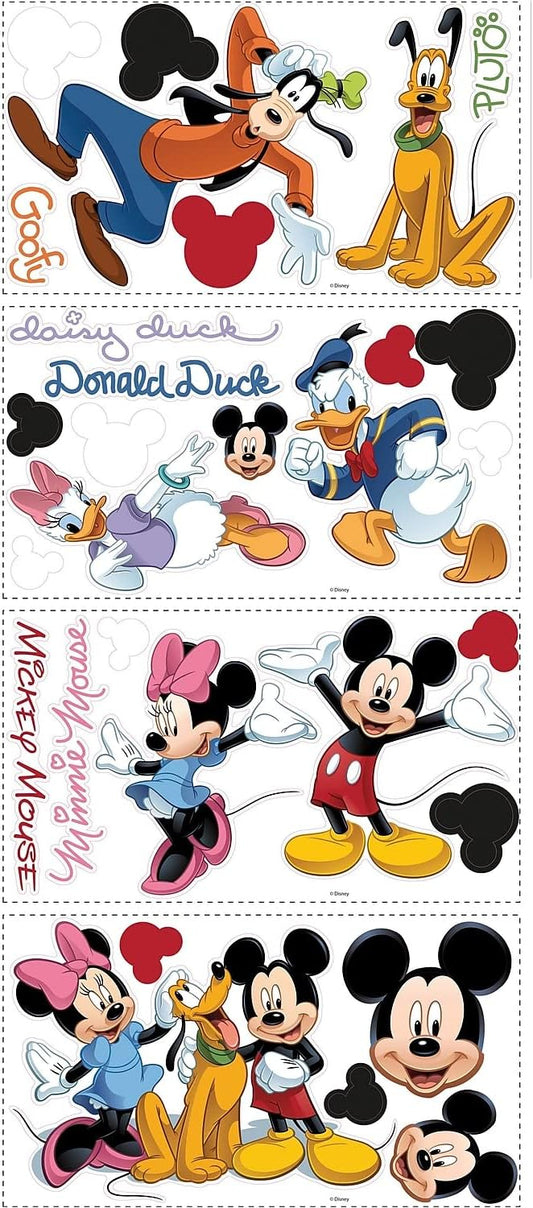 Mickey And Friends Calcomanías de pared para despegar y pegar