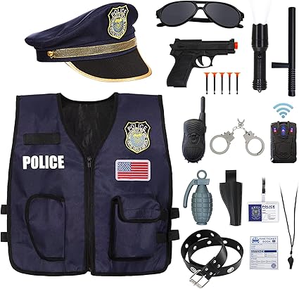 Kit de juego de rol de oficial de policía