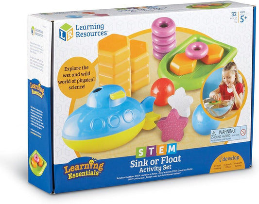 Learning Resources STEM - Juego de actividades para fregadero o flotador, conceptos científicos tempranos