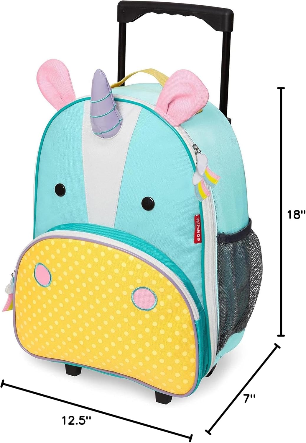 Skip Hop Mochila con ruedas para niños, zoológico, unicornio, 18"Pulgadas 