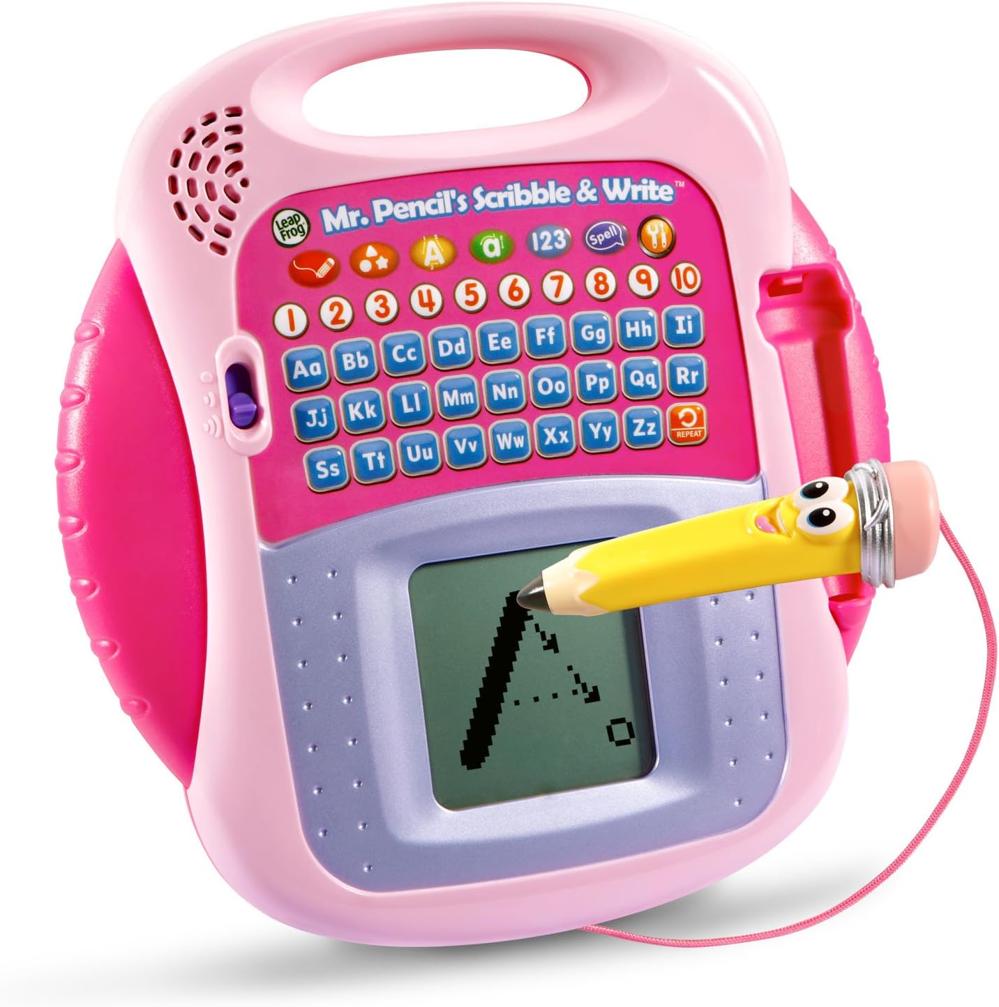 Leapfrog Mr. Garabatos y escritura a lápiz