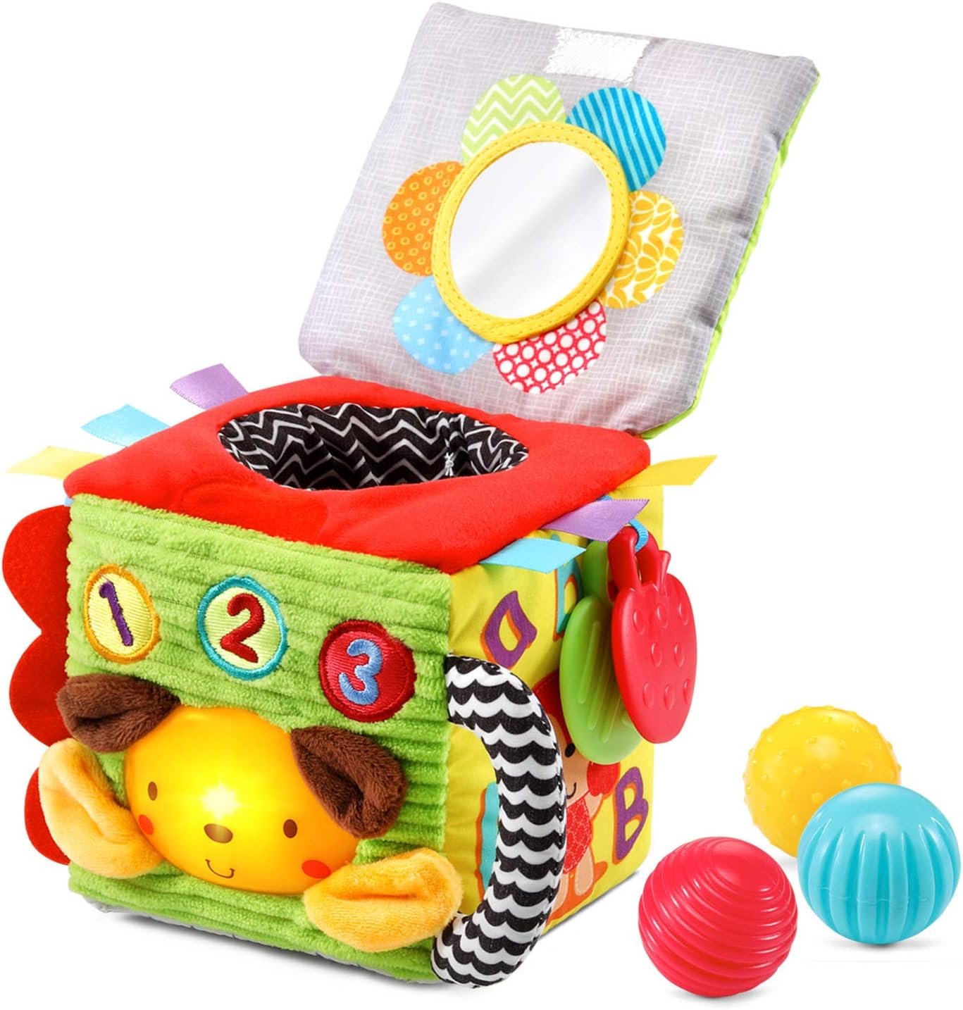 VTech Cubo sensorial suave e inteligente, multicolor