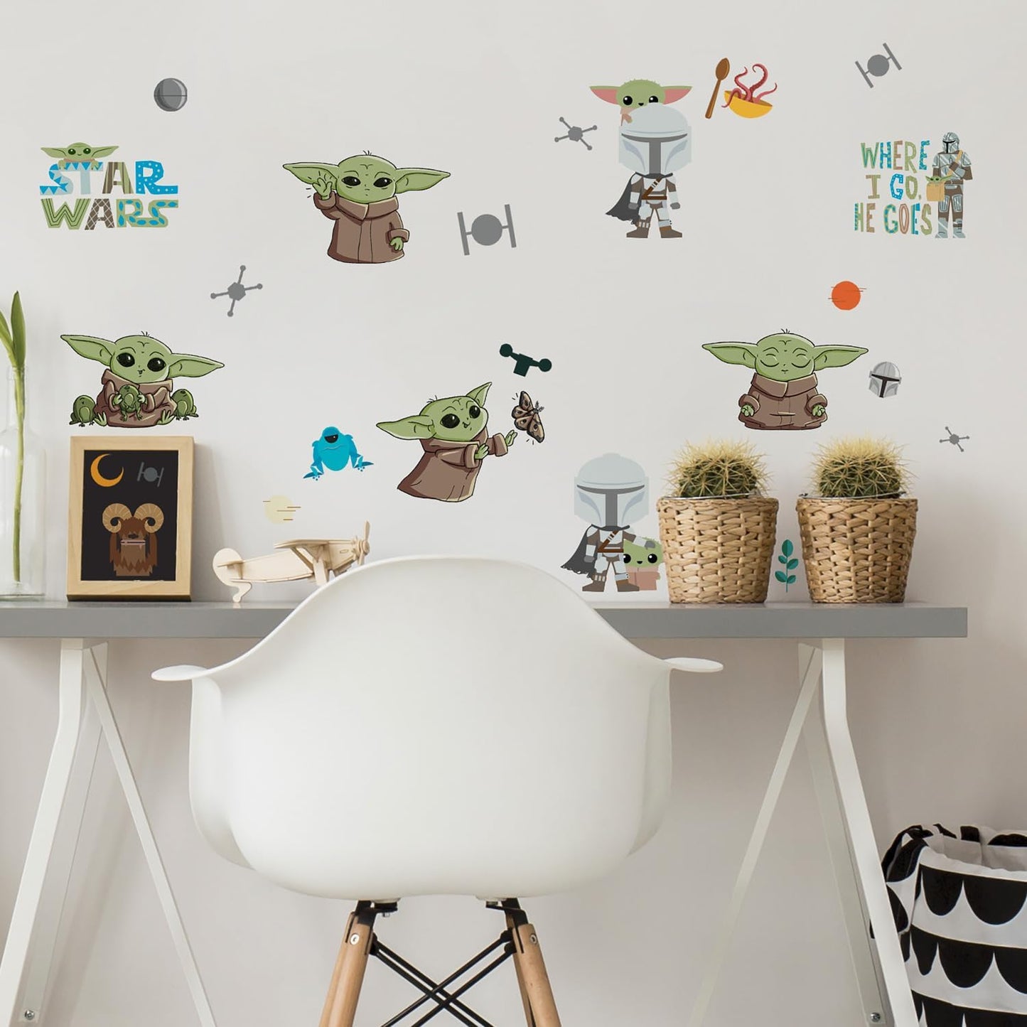 Star Wars- Calcomanías de pared para despegar y pegar