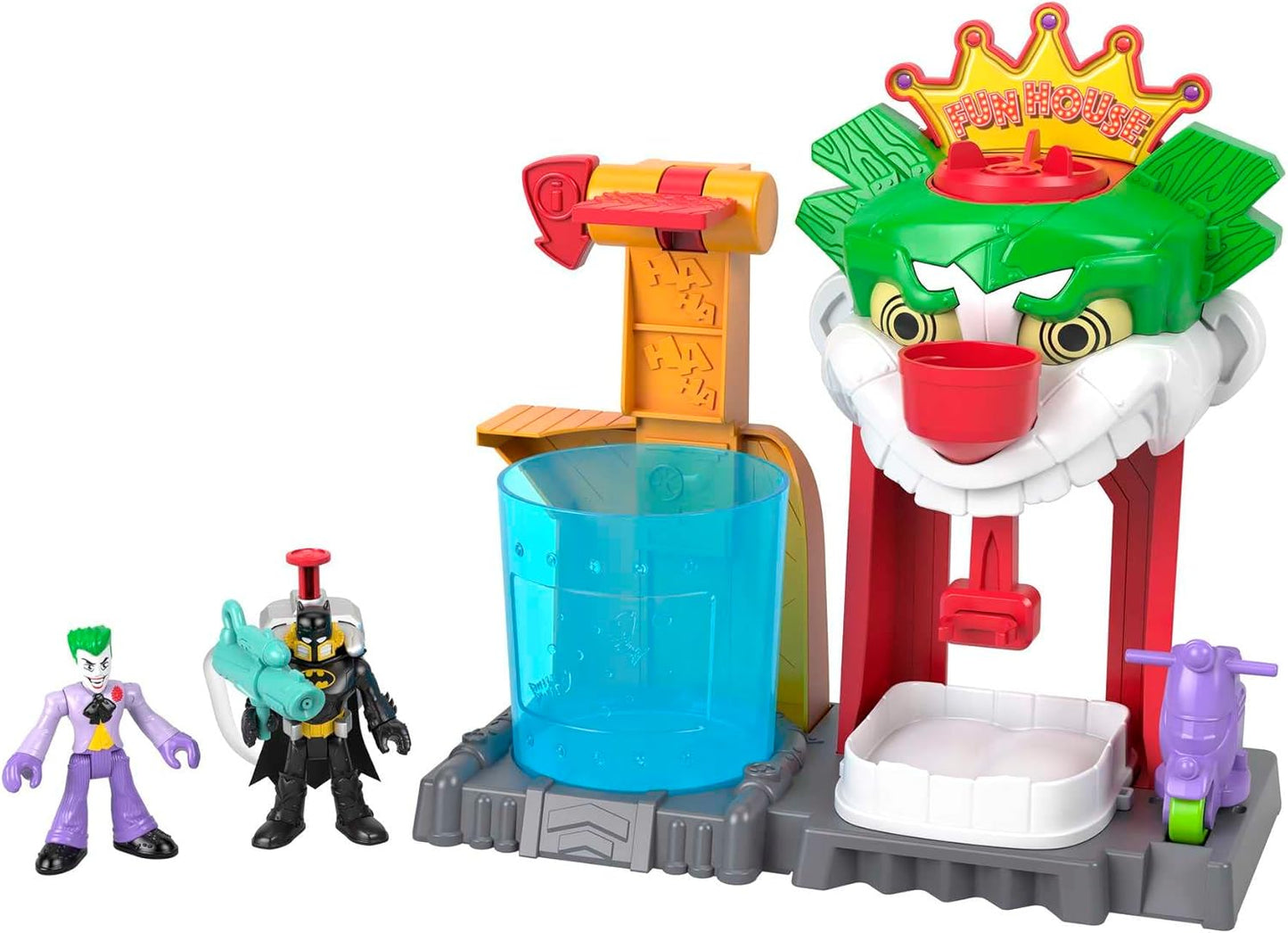 Fisher-Price Imaginext DC Super Friends Batman Toy Cambiadores de color The Joker Funhouse Playset