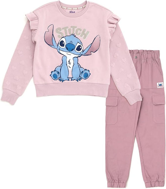 Disney Stitch -  Conjunto de sudadera de forro polar y pantalones deportivos