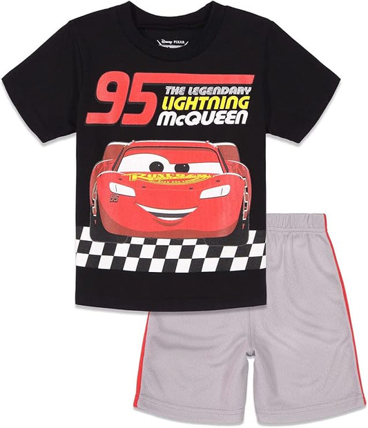 Disney Conjunto de camiseta y pantalones cortos Cars