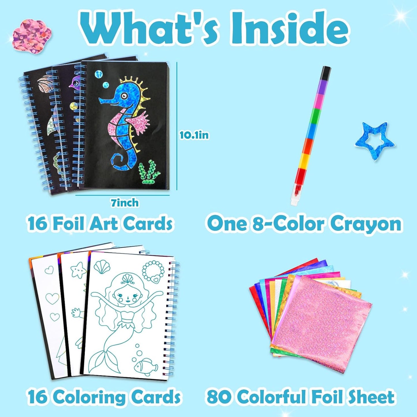 Kit de manualidades con papel de aluminio