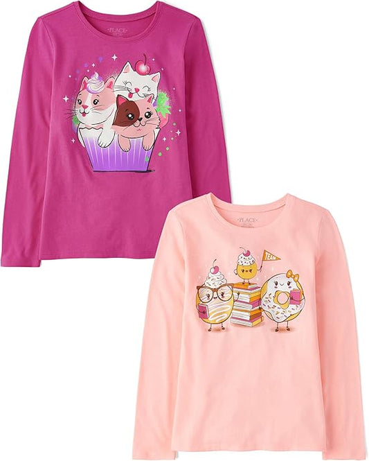 The Children's Place Camisetas estampadas de manga larga