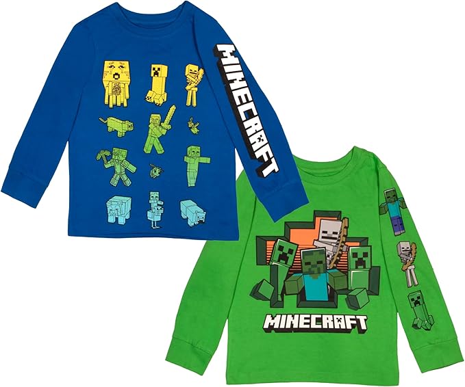 Minecraft Characters - Camiseta de manga larga