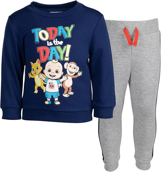 CoComelon JJ Kiki Cat Mochi Cody - Conjunto de sudadera y pantalones deportivos