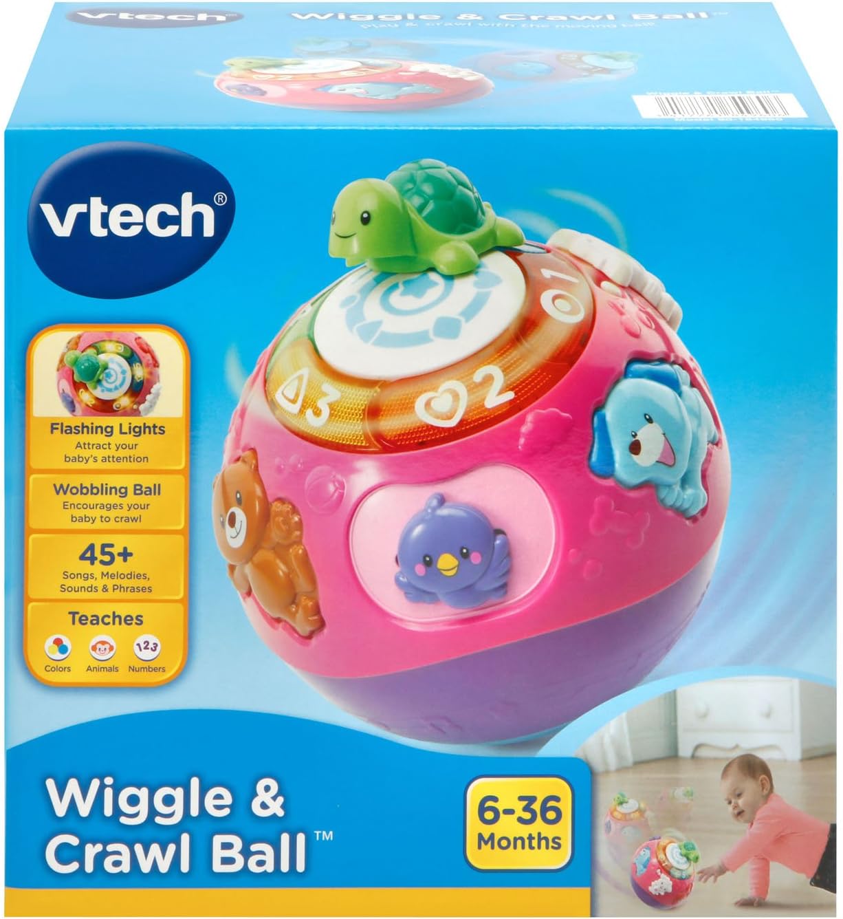 VTech Wiggle & Crawl Ball, morado