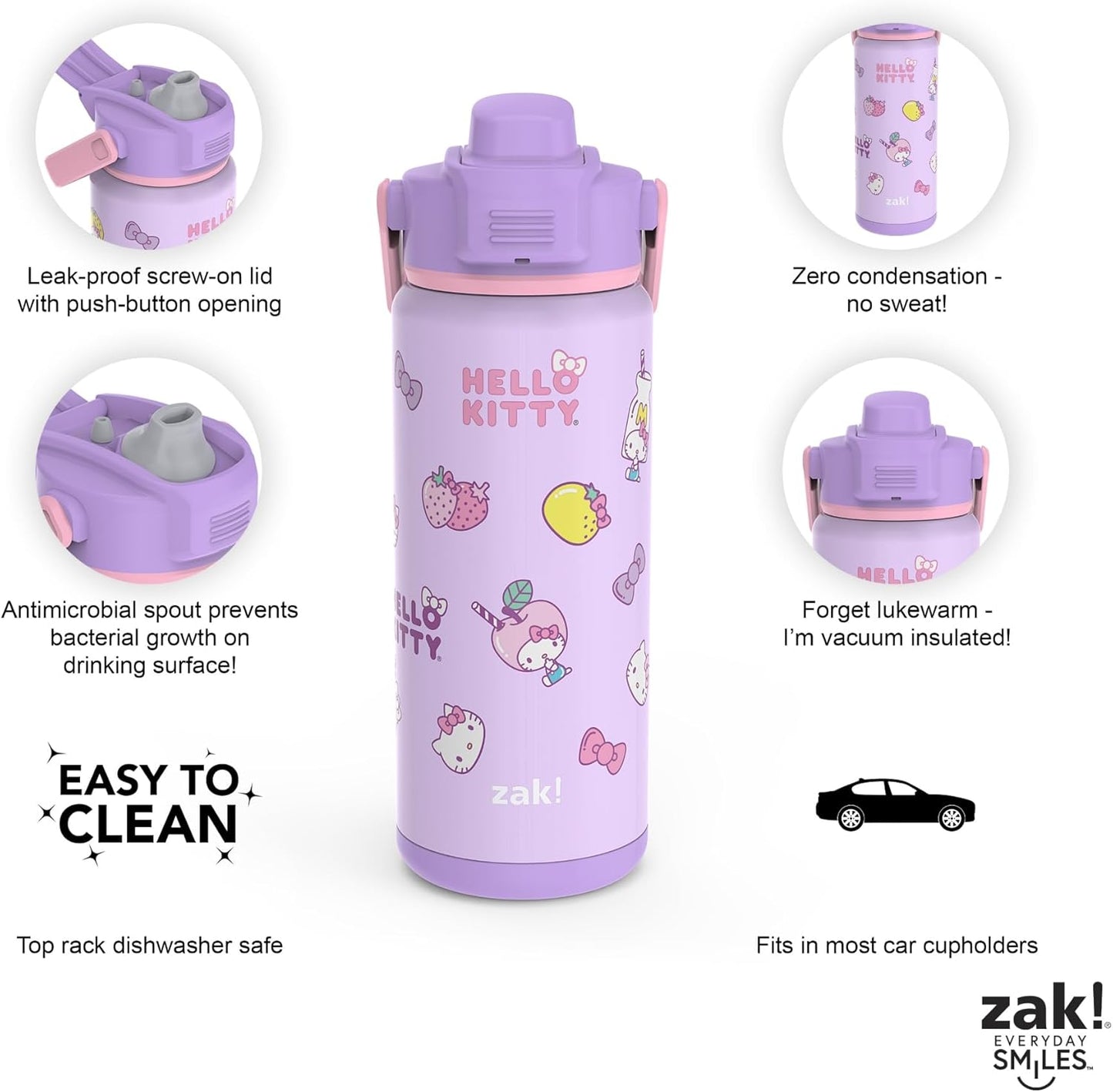 zak Botella aislada acero inoxidable 20 onzas