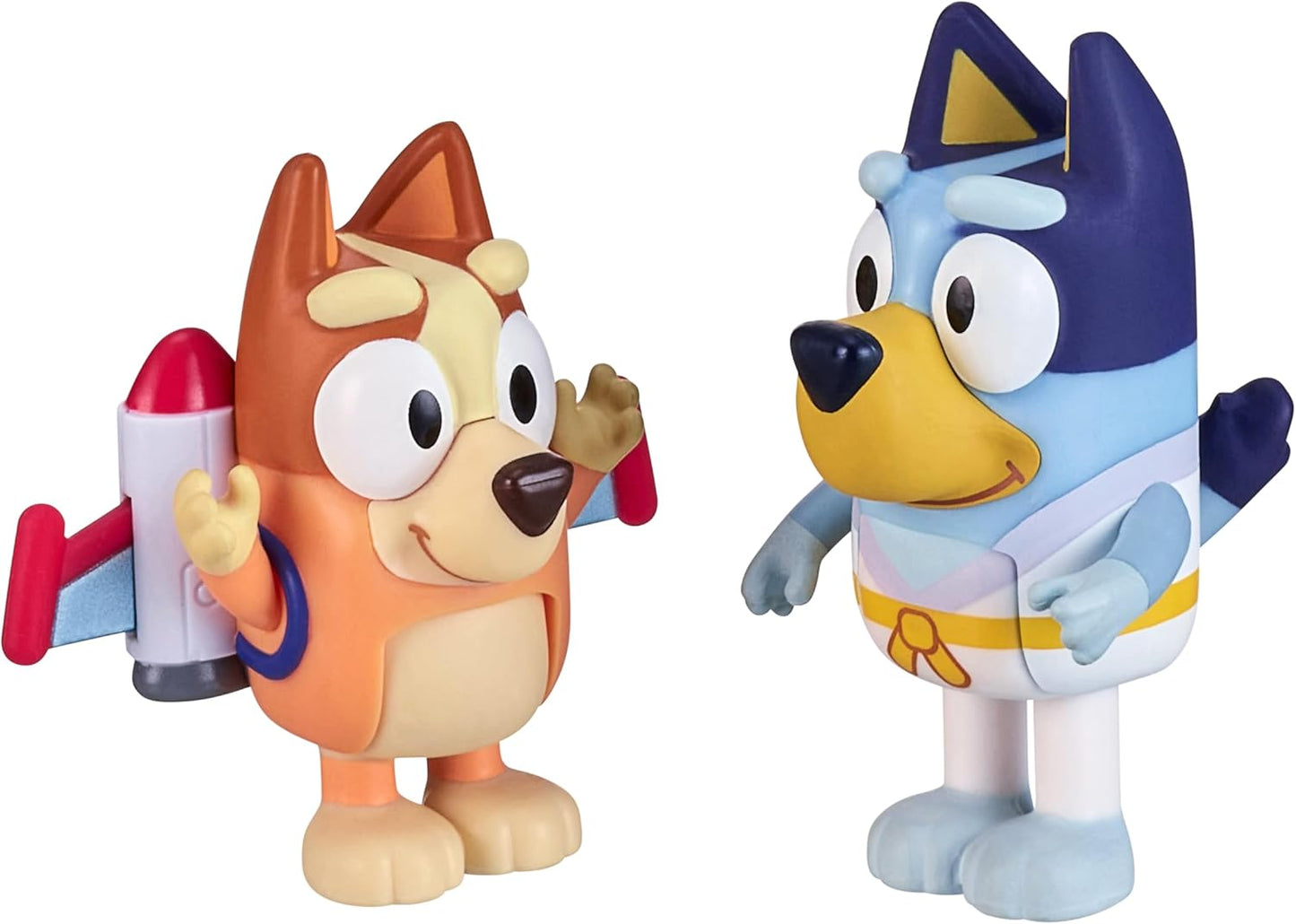 Bluey Figuras de 2 paquetes, héroes de acción