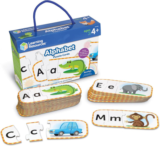 Learning Resources Tarjetas de rompecabezas del alfabeto