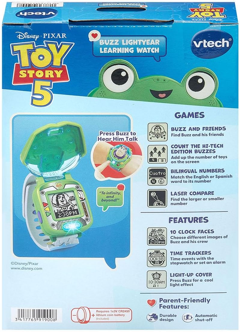 VTech Toy Story 5 Buzz Lightyear - Reloj de aprendizaje
