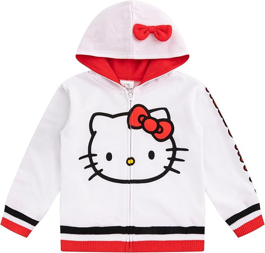 Hello Kitty Sudadera con capucha y cremallera