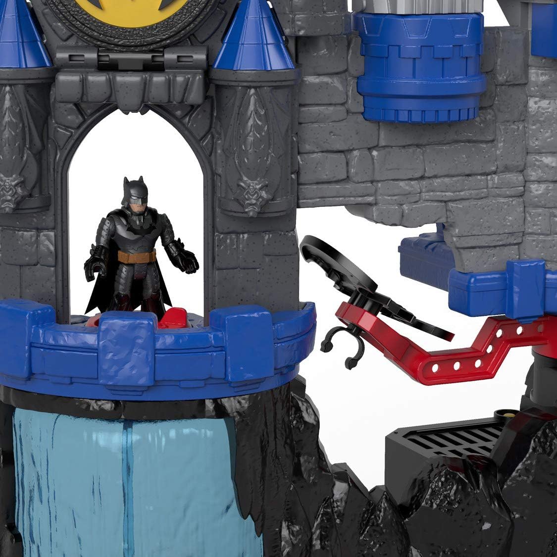 Fisher-Price Imaginext DC Super Friends - Juego de baticueva de Wayne Manor con figura de Batman y accesorios