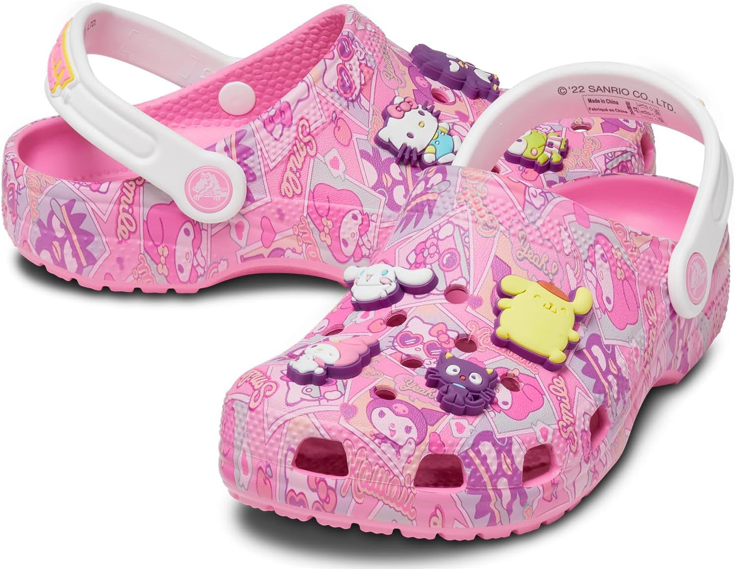 Crocs Zuecos clásicos de Hello Kitty