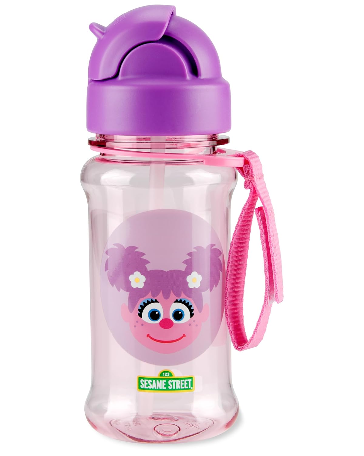 Skip Hop botella plastica con popote Abby Cadabby