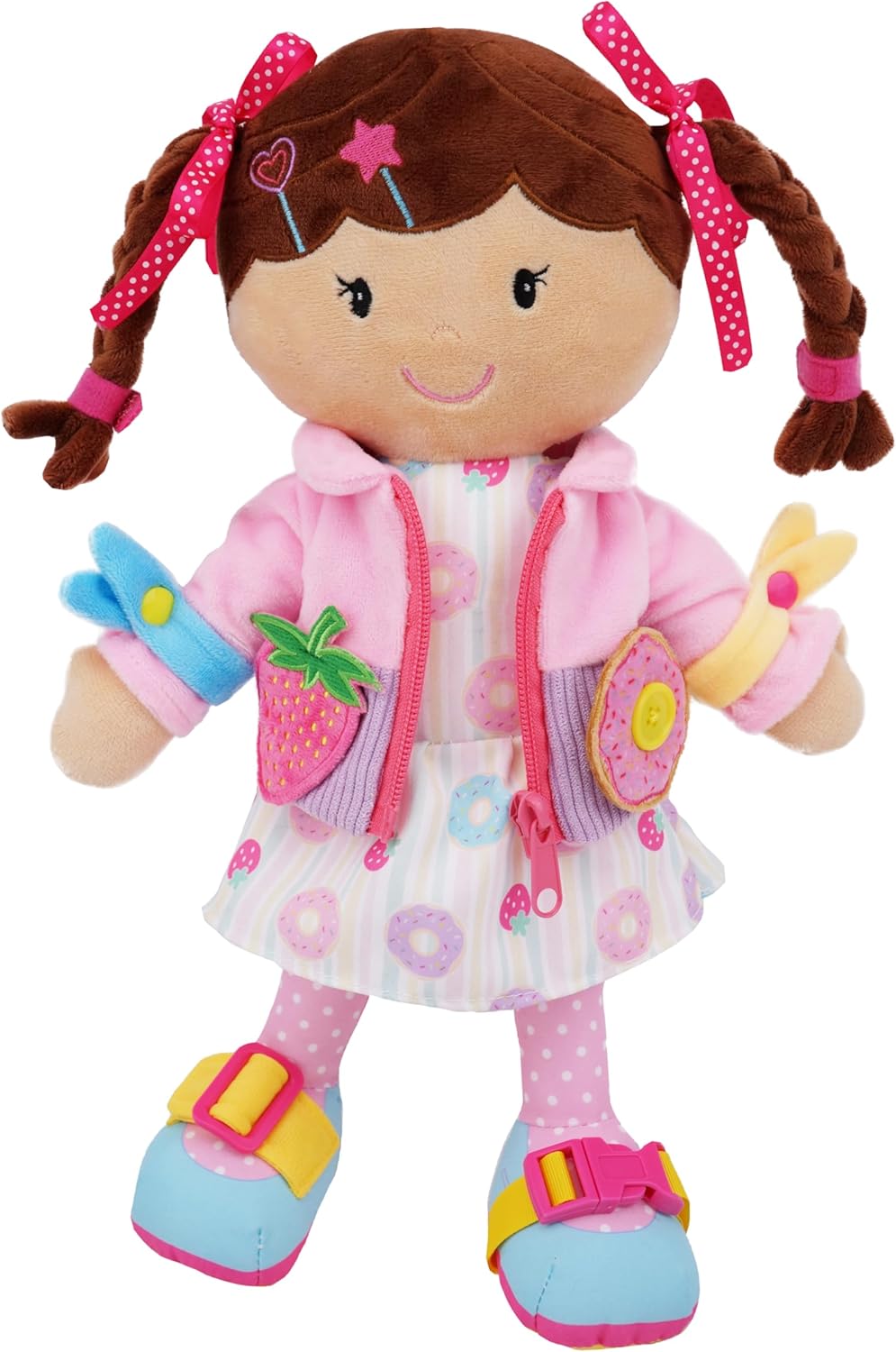 muñeca de peluche educativa 