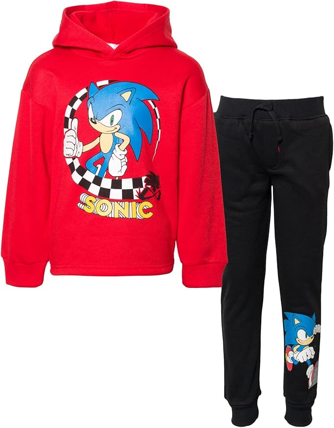 SEGA Sonic the Hedgehog - Conjunto de sudadera y pantalón