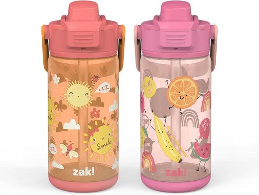 Zak Juego de 2 botellas de 16 onzas cada una, plástico duradero