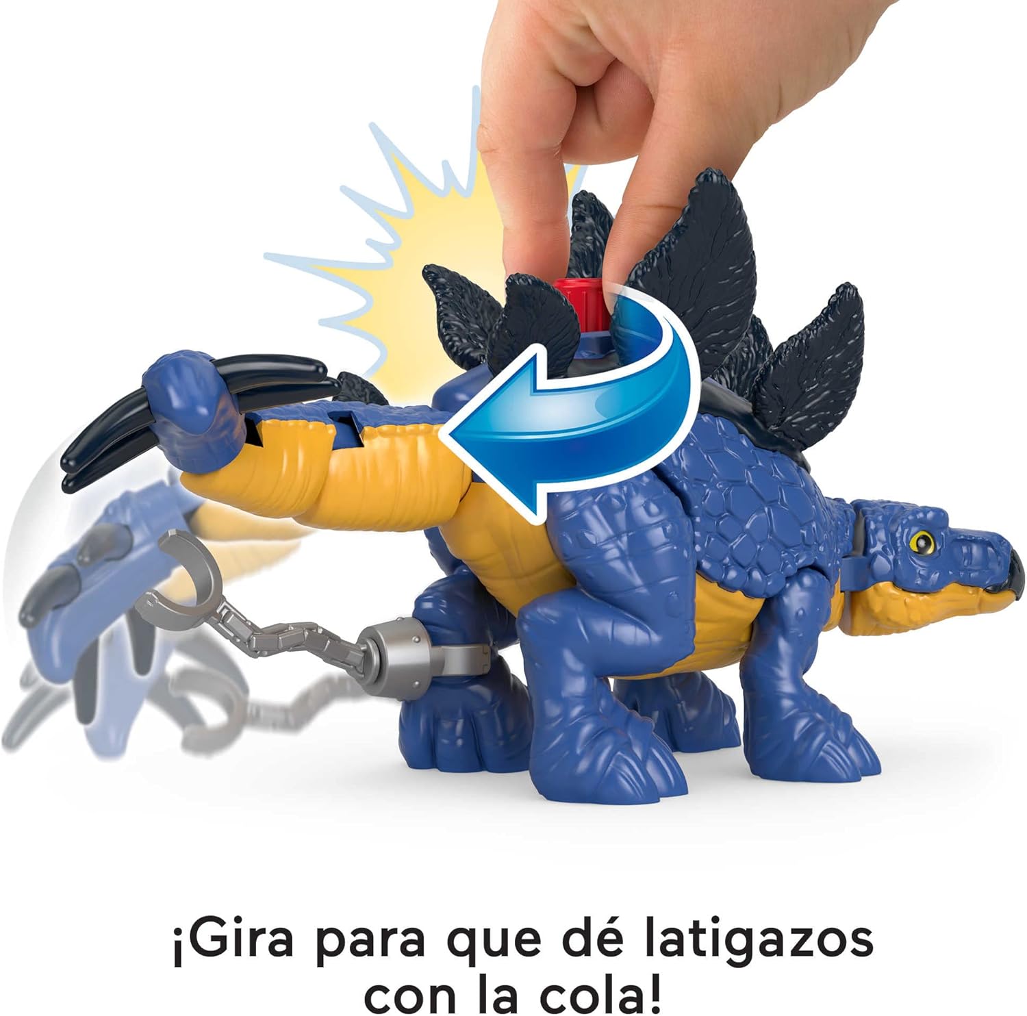 Fisher-Price Imaginext Jurassic World - Juego de figuras de dinosaurio de Estegosaurio y Dr. Alan Grant